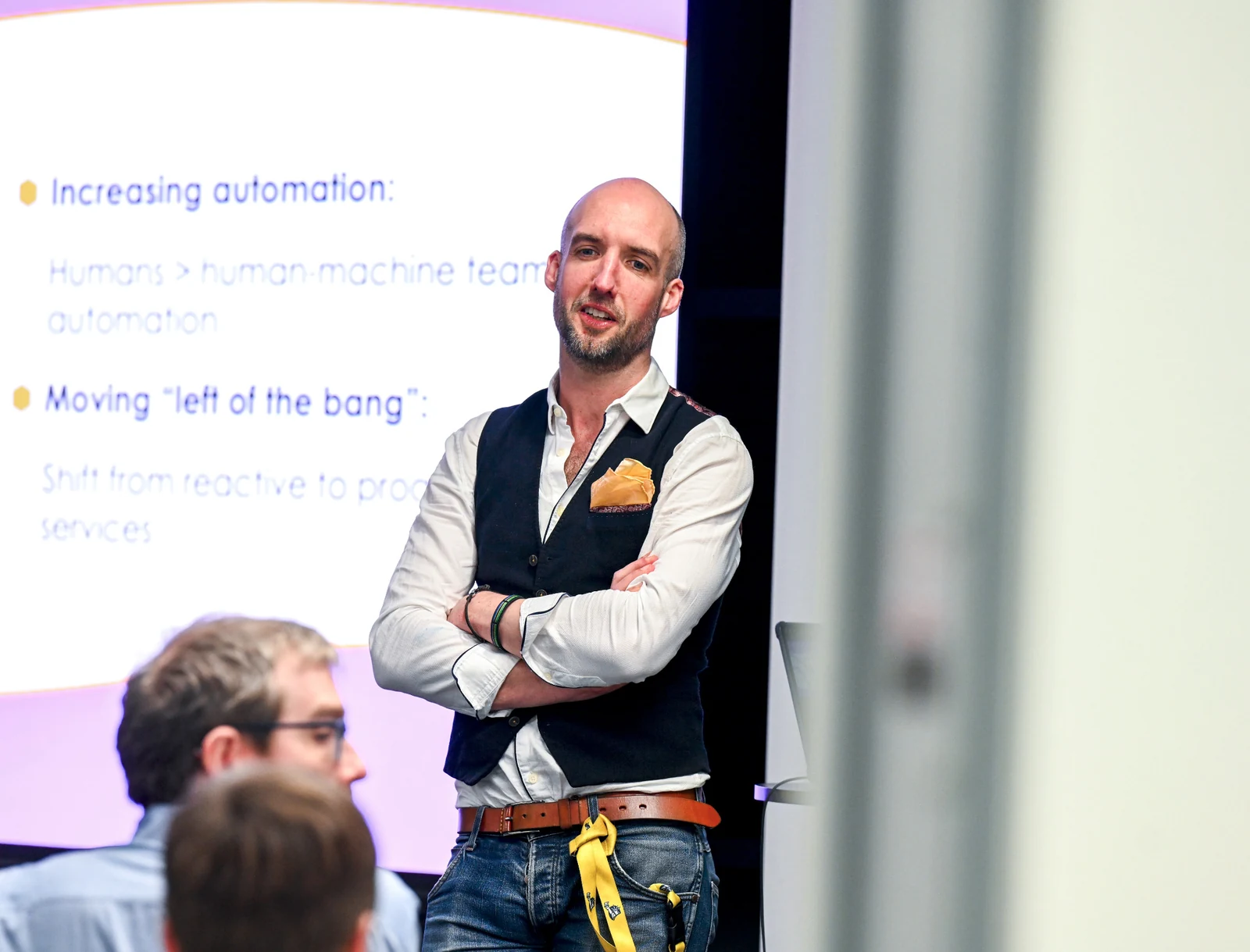 Phil Weir speaking during IoT Belfast 31.