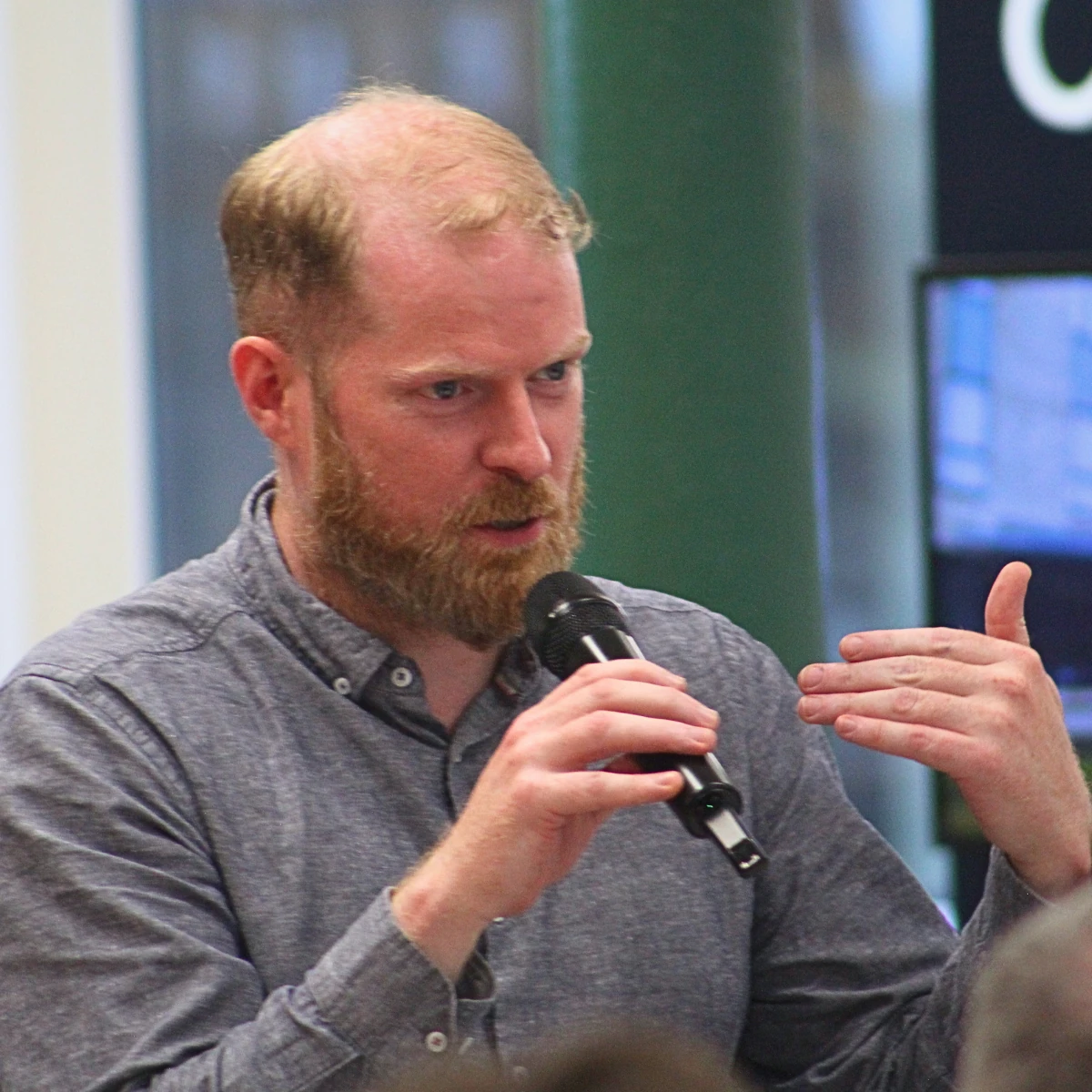 Martin Naughton speaking at an IoTBelfast event in Belfast.